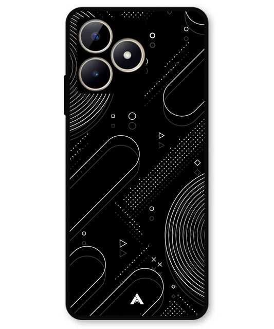 Stripe Pattern 17 Metal Back Cover Phone Case for Realme C51