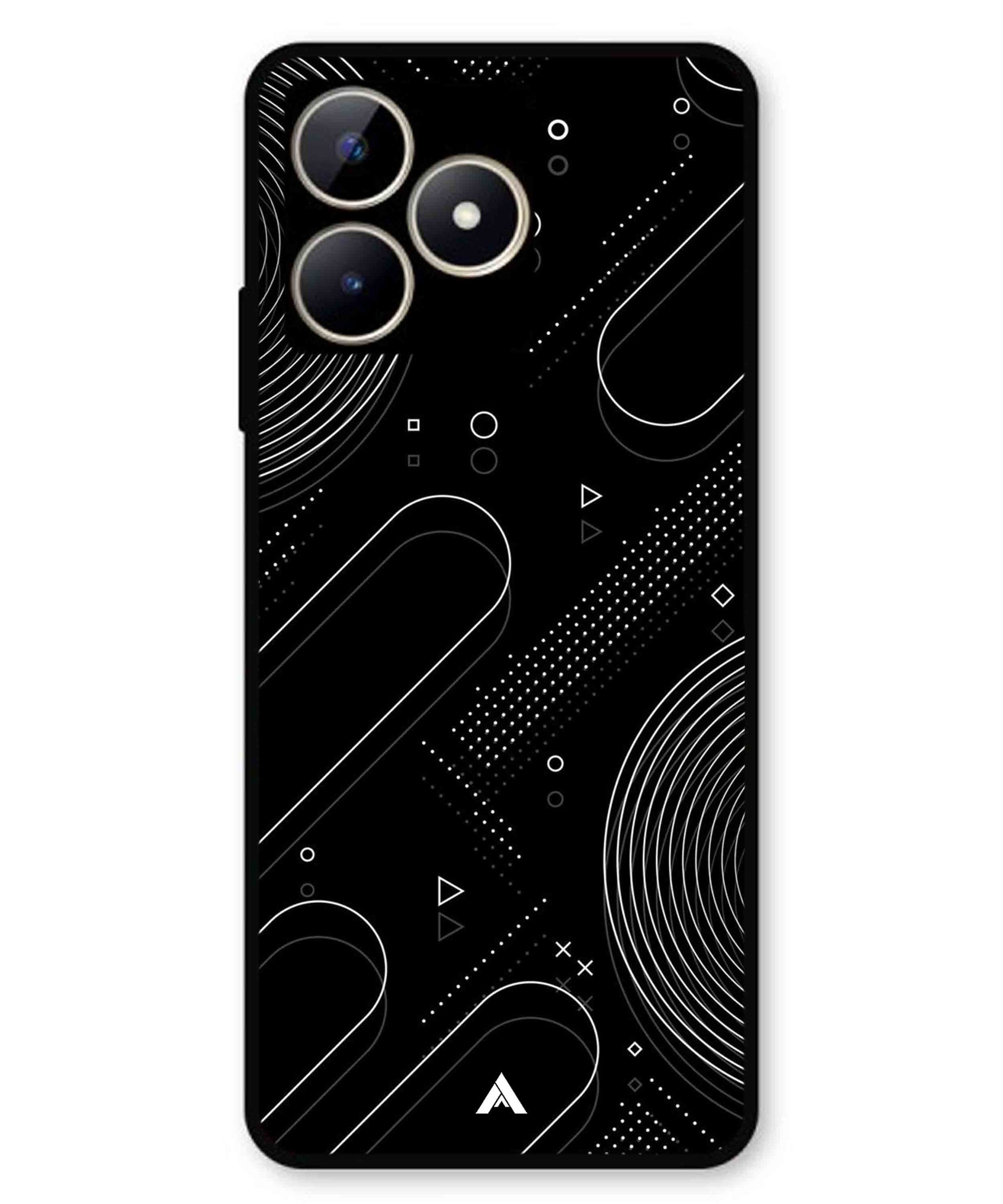 Stripe Pattern 17 Metal Back Cover Phone Case for Realme C53