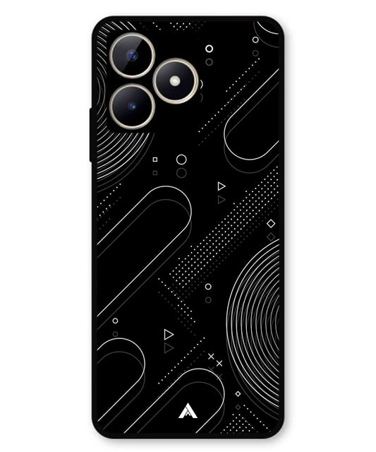 Stripe Pattern 17 Metal Back Cover Phone Case for Realme C53