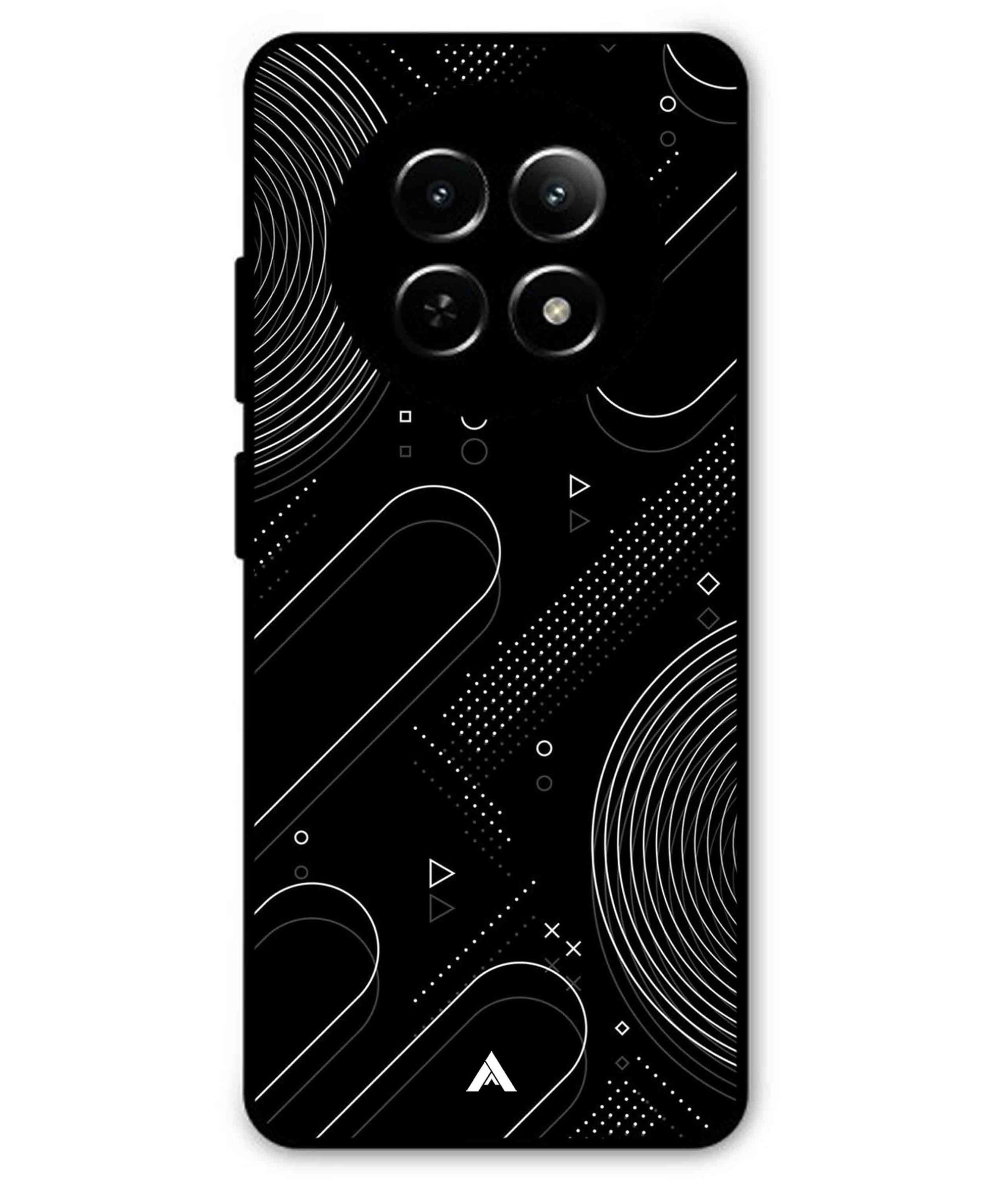 Stripe Pattern 17 Metal Back Cover Phone Case for Realme C65