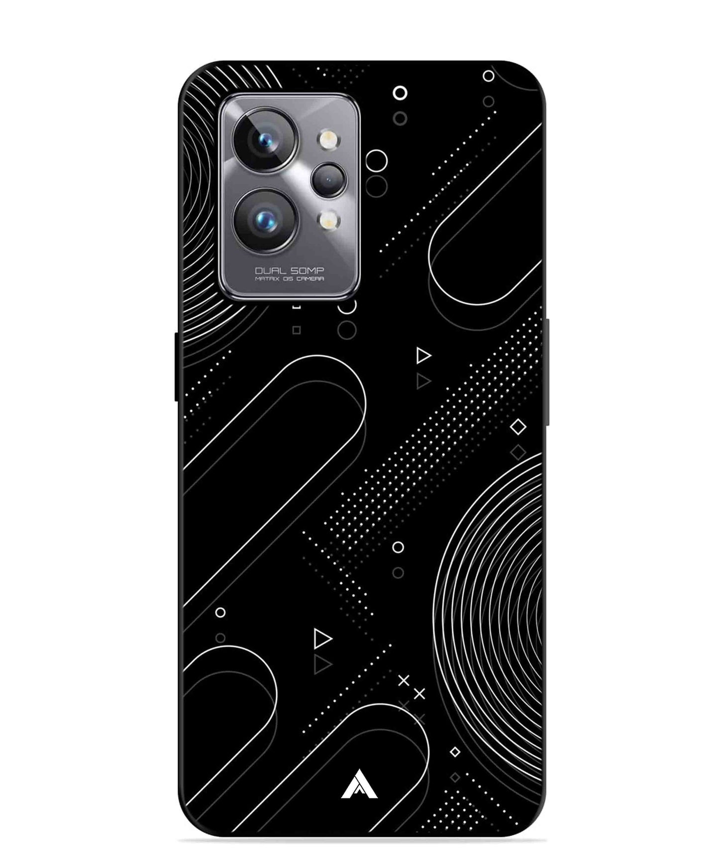 Stripe Pattern 17 Metal Back Cover Phone Case for Realme GT 2 Pro