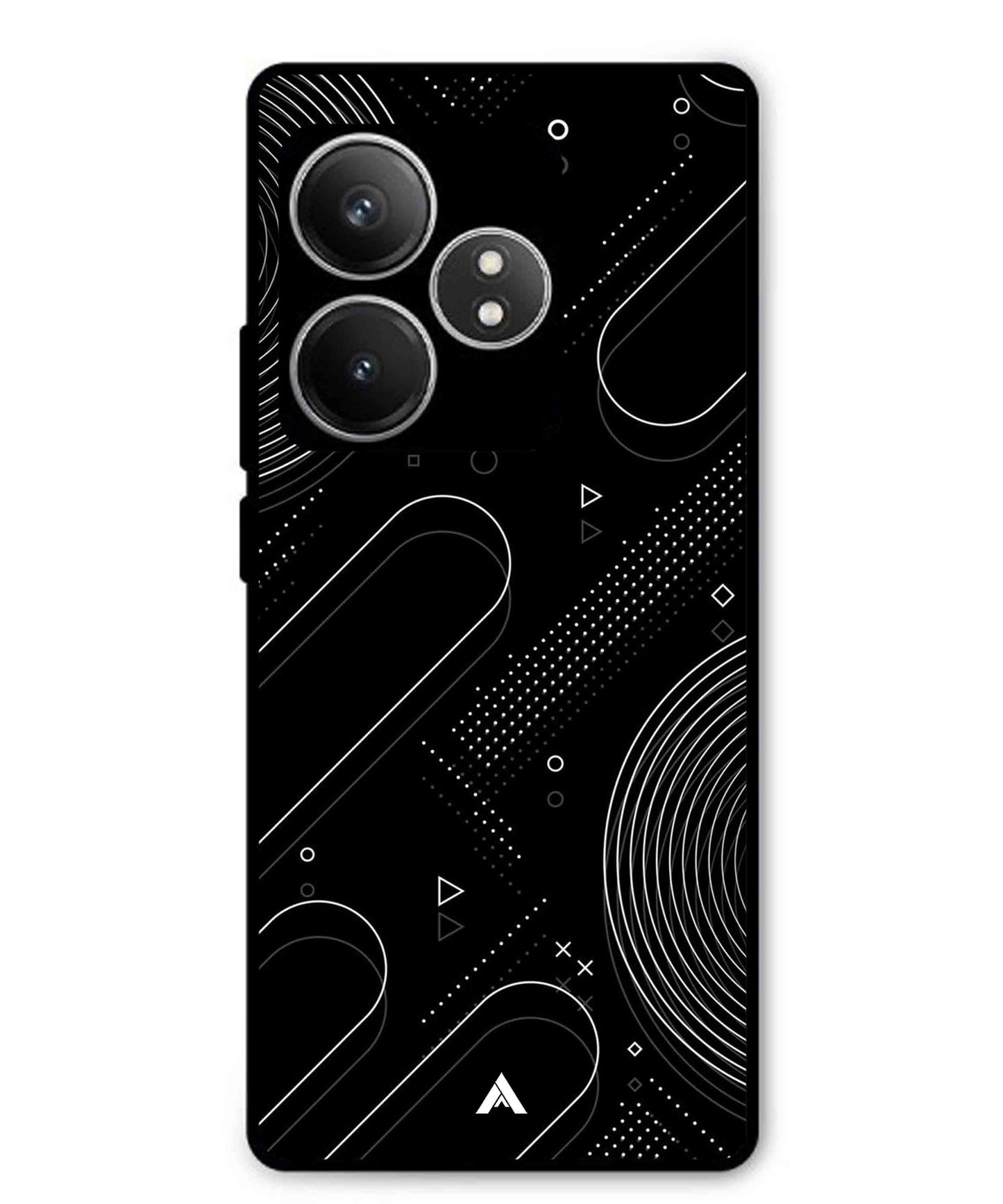 Stripe Pattern 17 Metal Back Cover Phone Case for Realme GT 6T