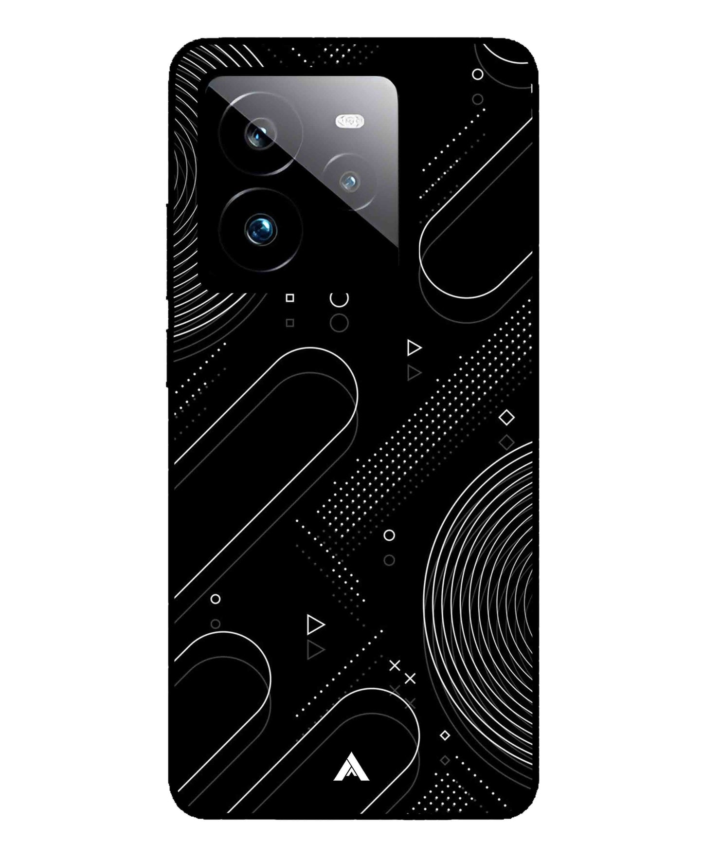 Stripe Pattern 17 Metal Back Cover Phone Case for Realme GT 7 Pro