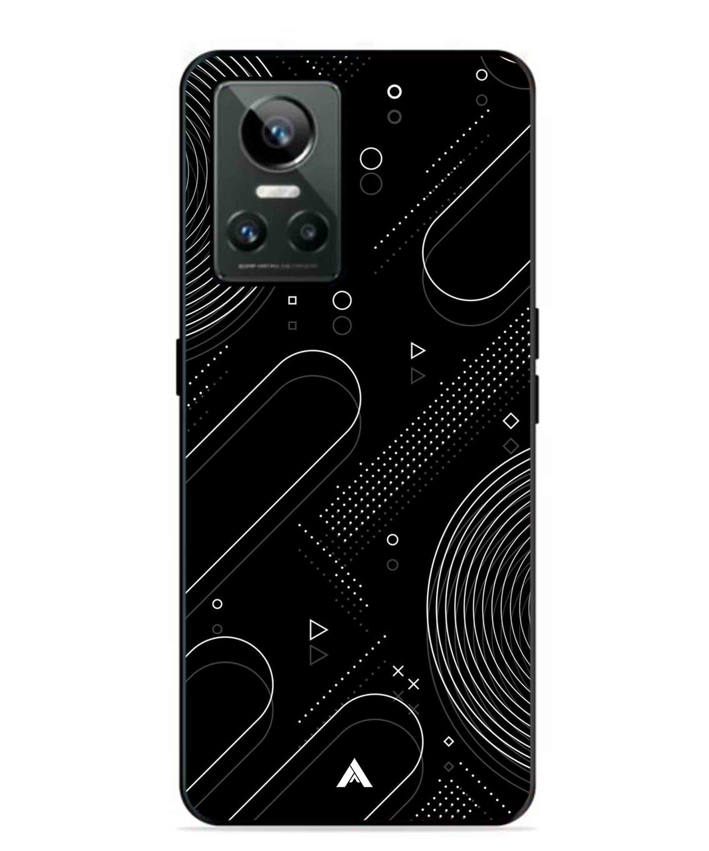 Stripe Pattern 17 Metal Back Cover Phone Case for Realme GT Neo 3