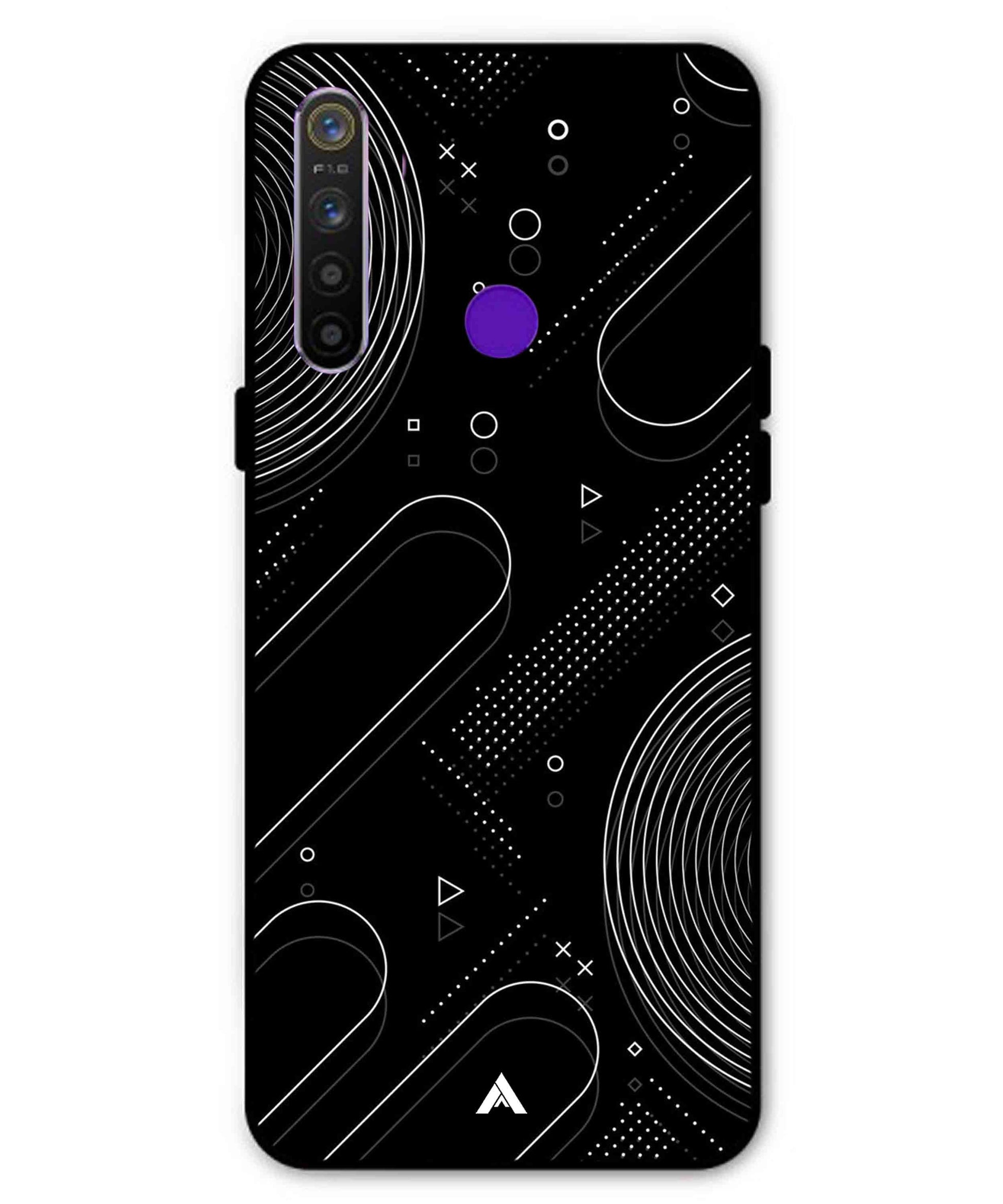 Stripe Pattern 17 Metal Back Cover Phone Case for Realme Narzo 10