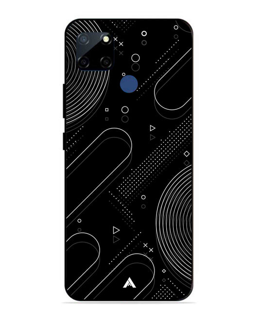 Stripe Pattern 17 Metal Back Cover Phone Case for Realme Narzo 30A