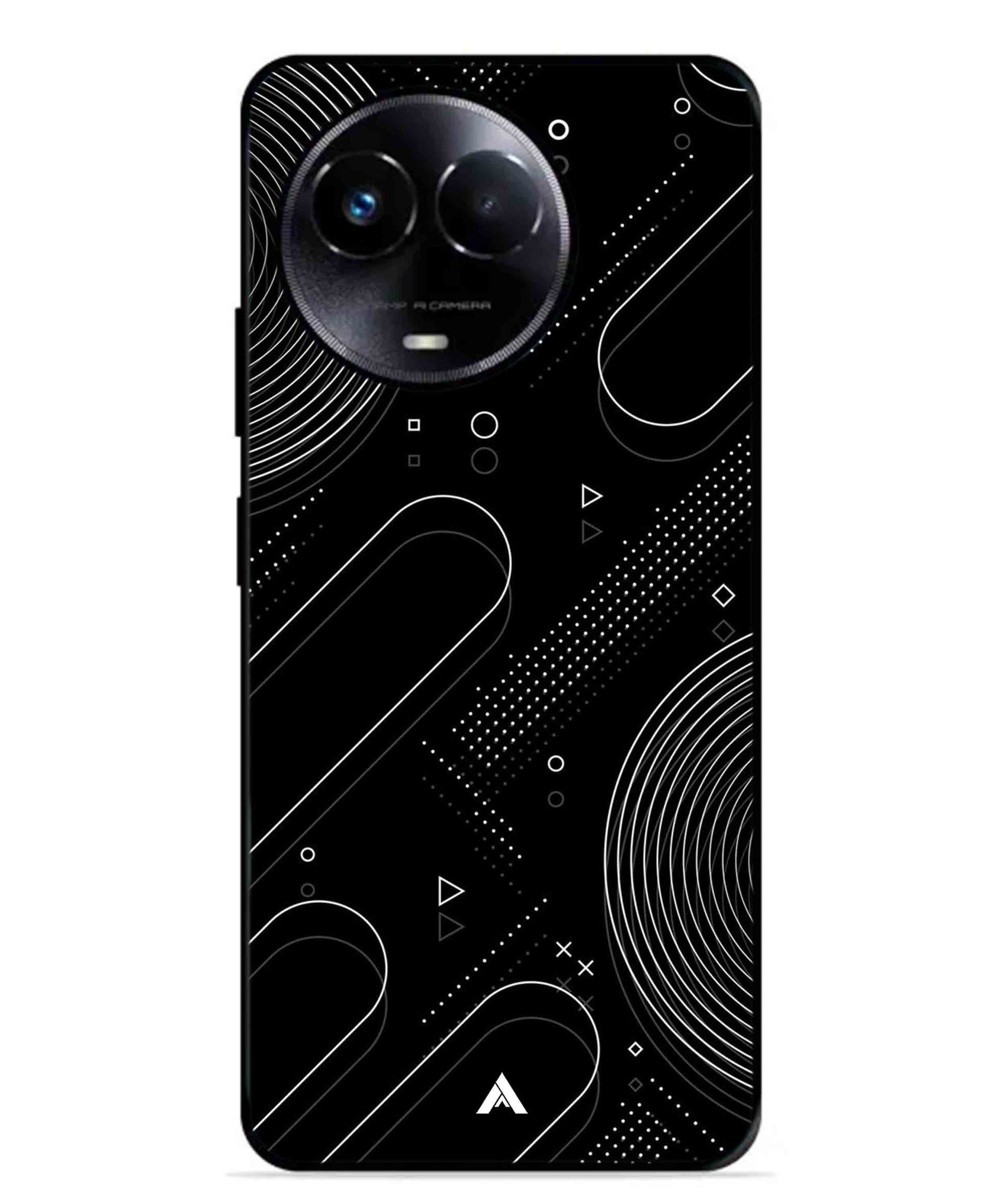 Stripe Pattern 17 Metal Back Cover Phone Case for Realme Narzo 60X 29991291-fb9e-4129-9b24-f4e1fa6c7c3a