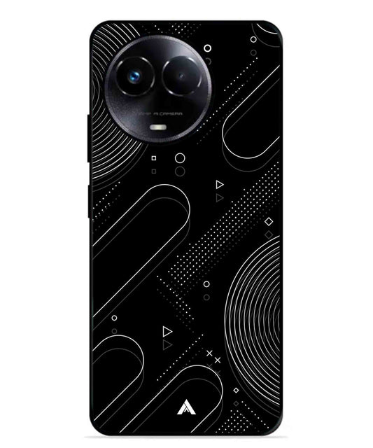 Stripe Pattern 17 Metal Back Cover Phone Case for Realme Narzo 60X 29991291-fb9e-4129-9b24-f4e1fa6c7c3a