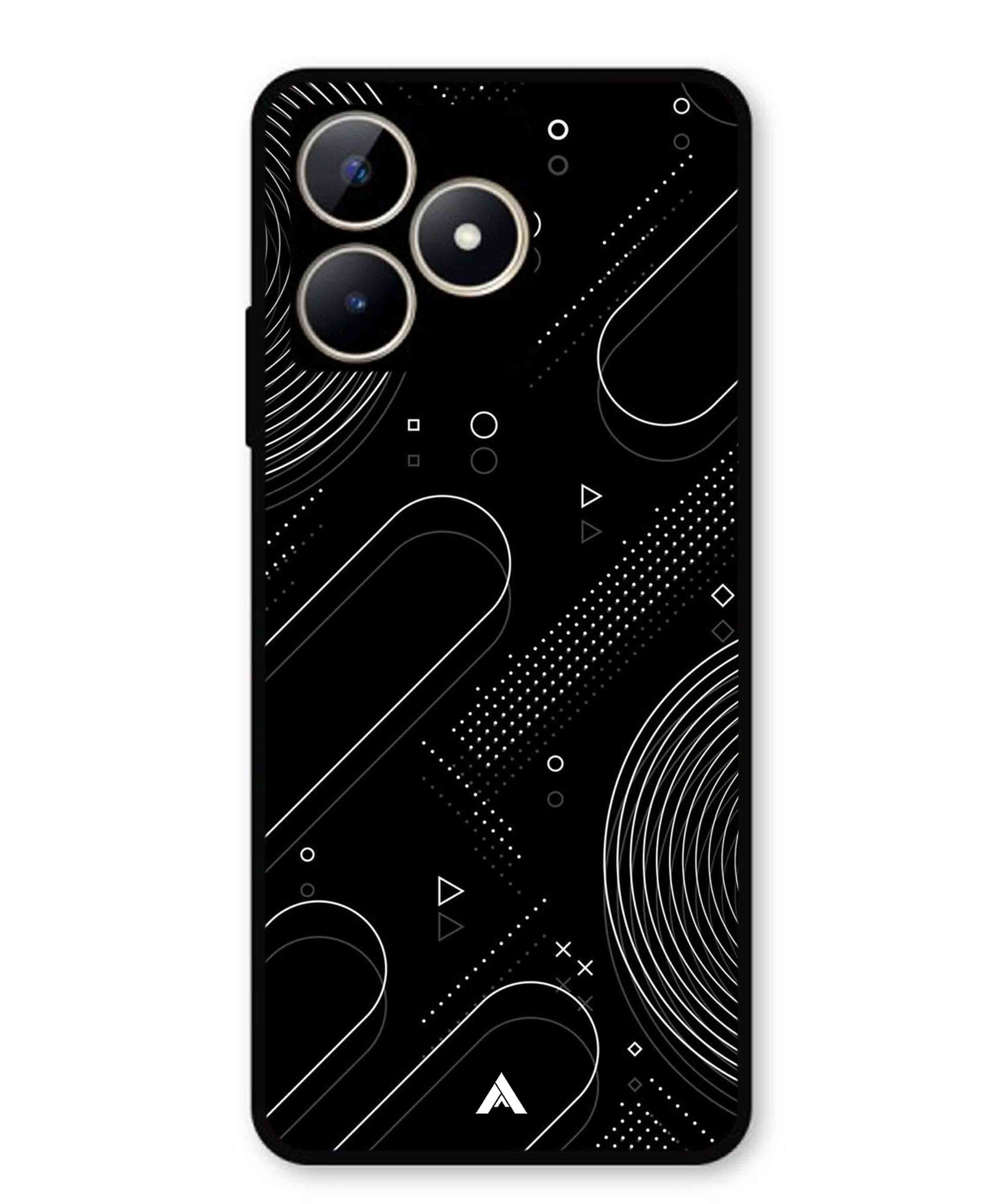 Stripe Pattern 17 Metal Back Cover Phone Case for Realme Narzo N53