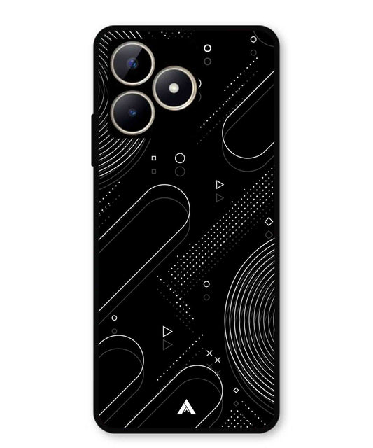 Stripe Pattern 17 Metal Back Cover Phone Case for Realme Narzo N53