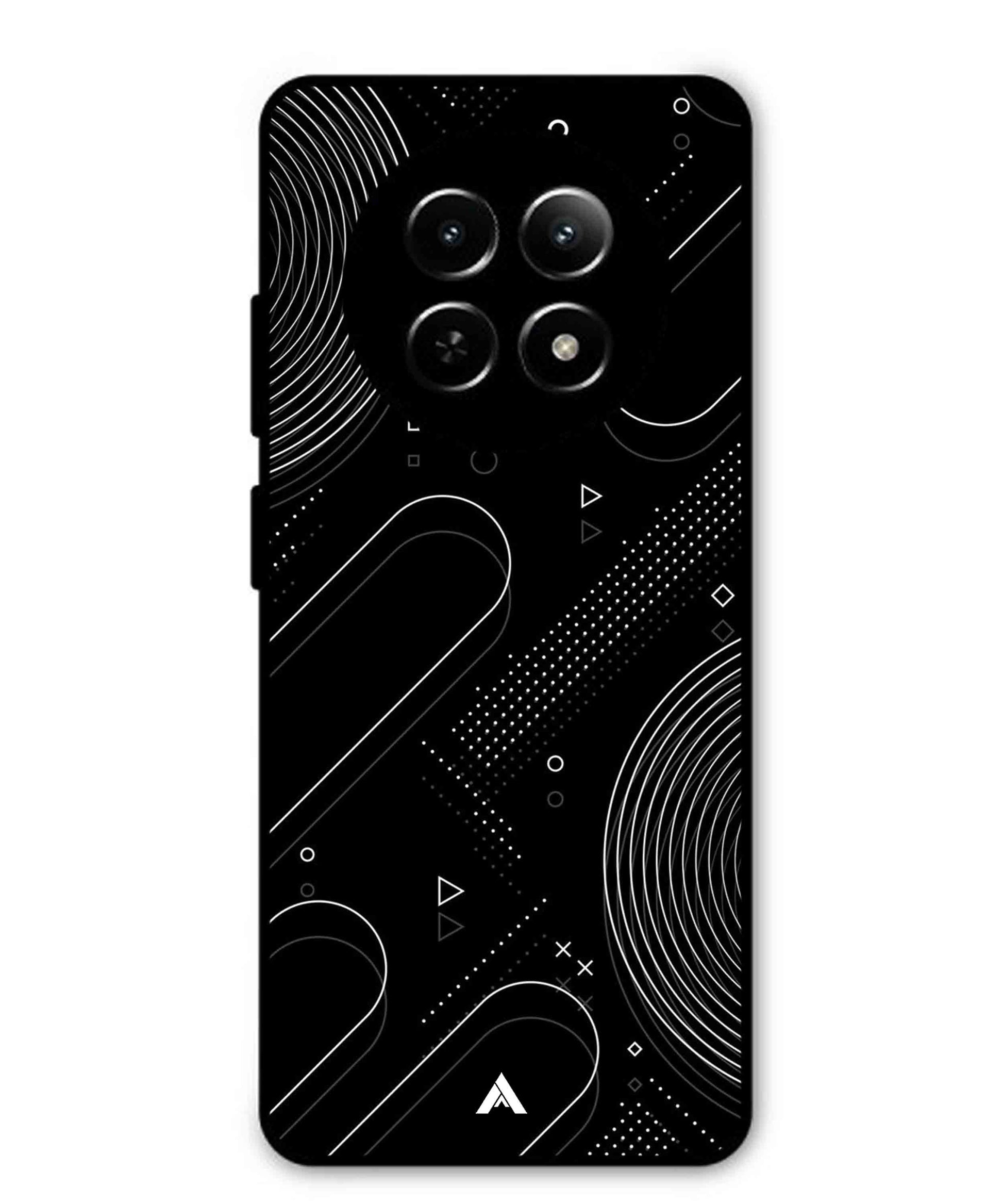Stripe Pattern 17 Metal Back Cover Phone Case for Realme Narzo N65