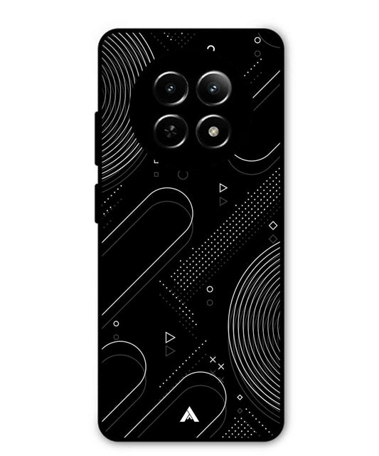 Stripe Pattern 17 Metal Back Cover Phone Case for Realme Narzo N65