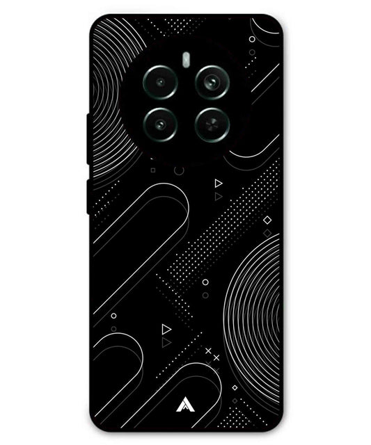 Stripe Pattern 17 Metal Back Cover Phone Case for Realme P1