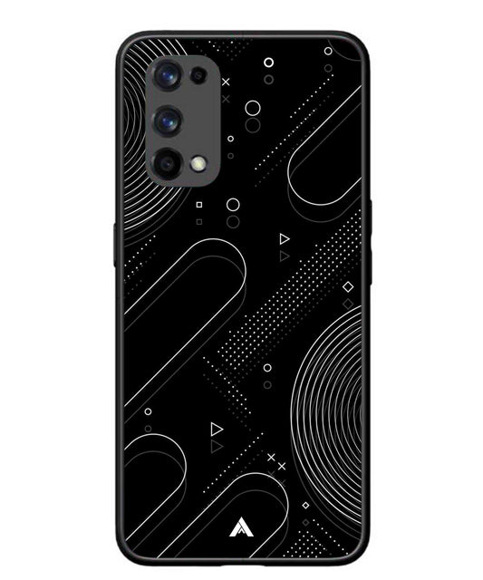 Stripe Pattern 17 Metal Back Cover Phone Case for Realme X7 Pro