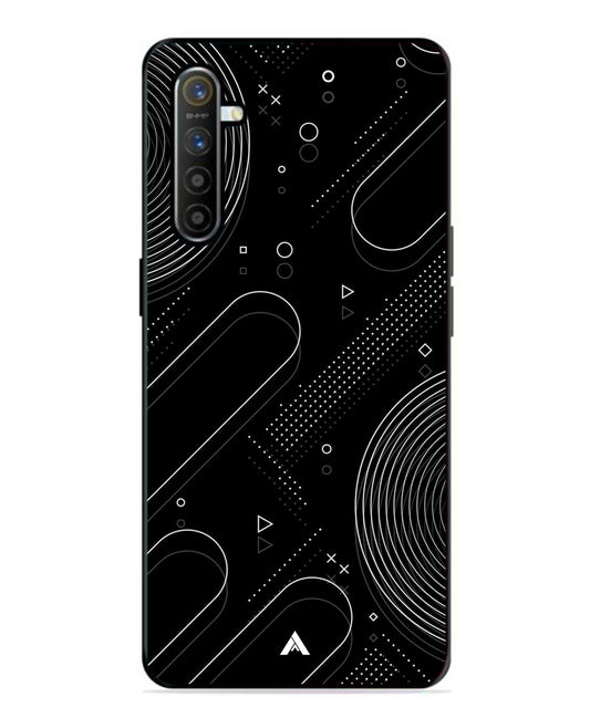 Stripe Pattern 17 Metal Back Cover Phone Case for Realme XT
