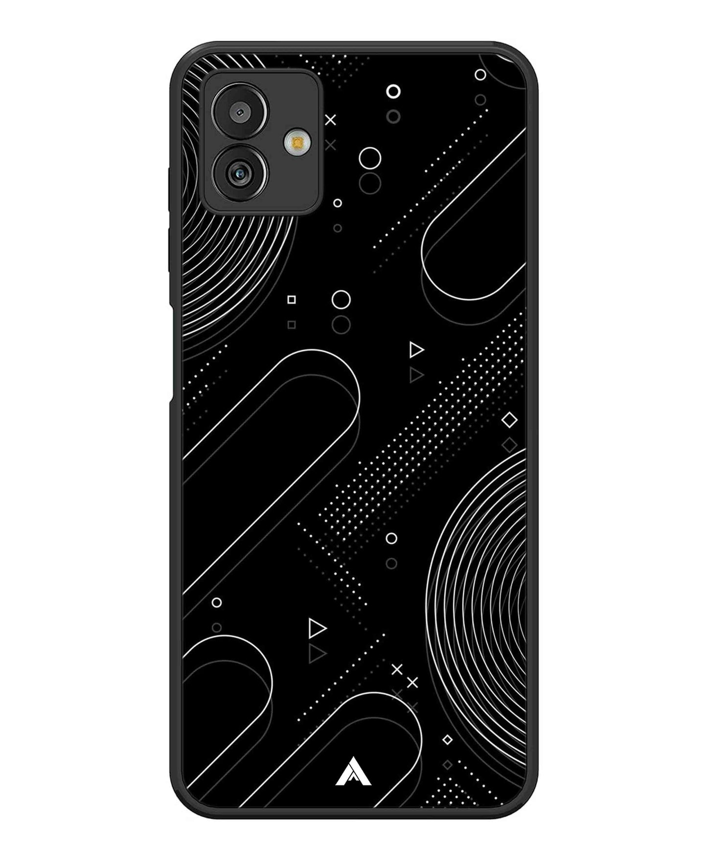 Stripe Pattern 17 Metal Back Cover Phone Case for Samsugn Galaxy M13 5G