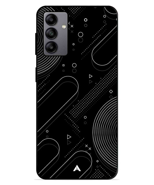 Stripe Pattern 17 Metal Back Cover Phone Case for Samsung Galaxy A04s