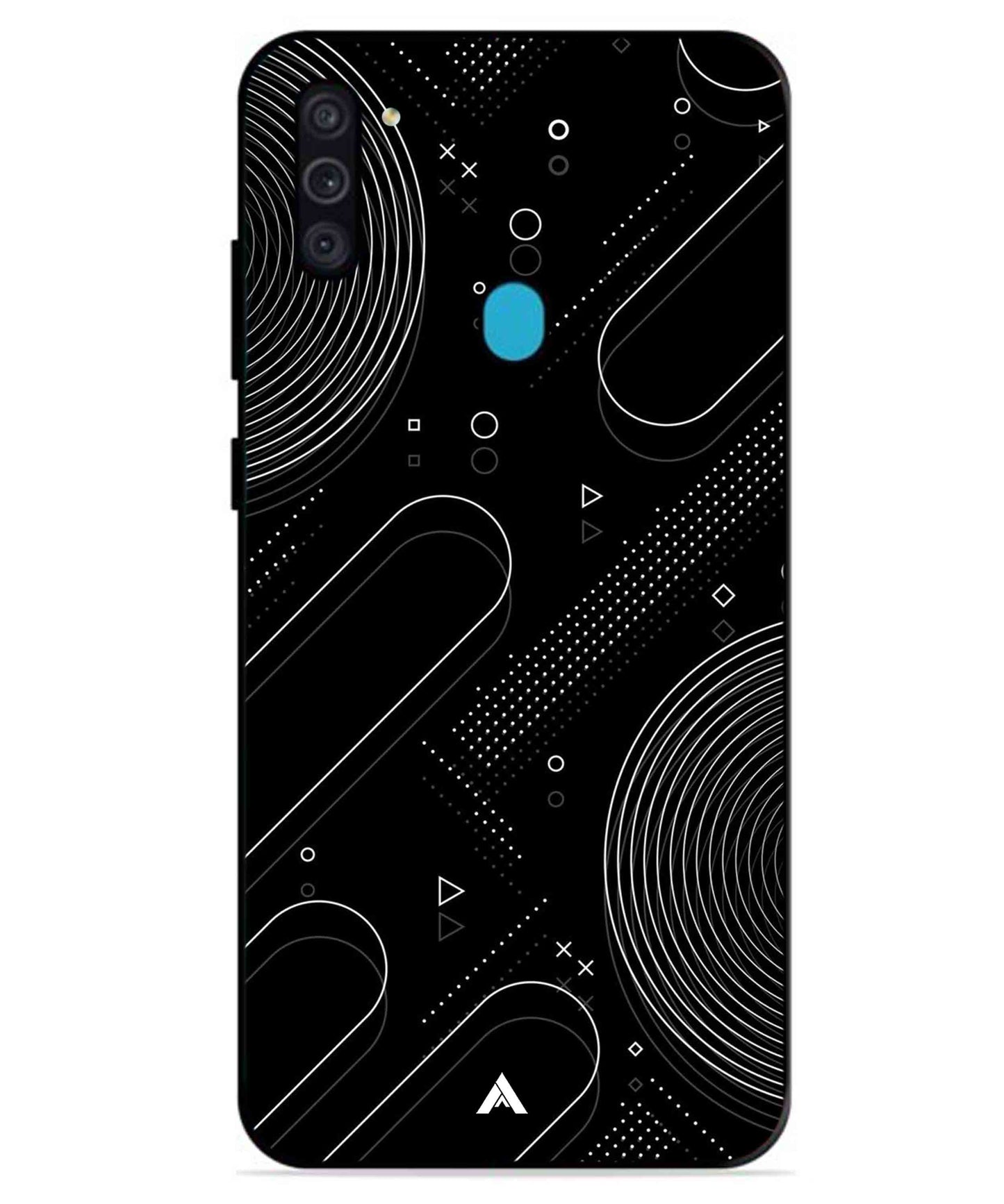 Stripe Pattern 17 Metal Back Cover Phone Case for Samsung Galaxy A11