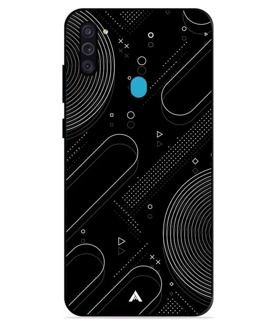 Stripe Pattern 17 Metal Back Cover Phone Case for Samsung Galaxy A11