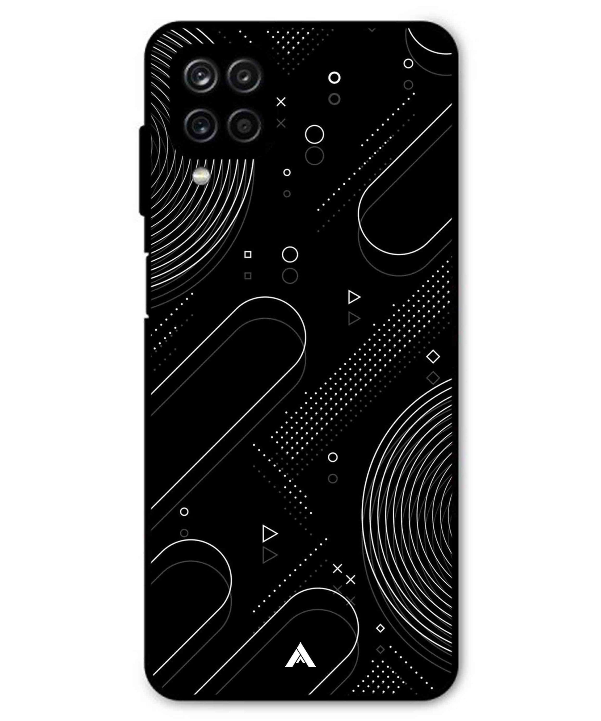 Stripe Pattern 17 Metal Back Cover Phone Case for Samsung Galaxy A12