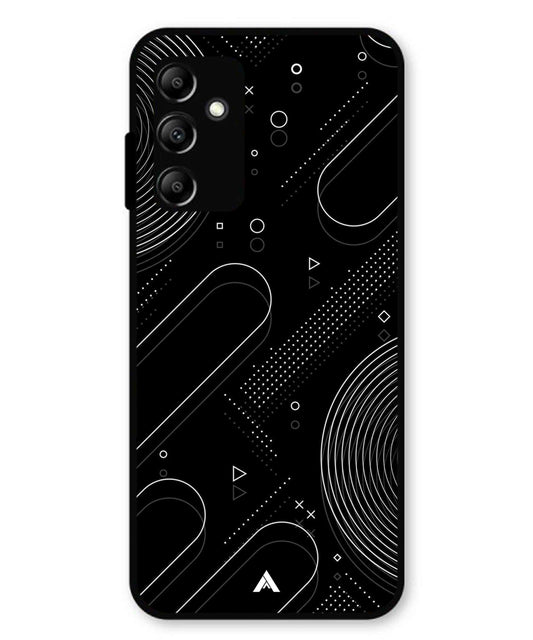 Stripe Pattern 17 Metal Back Cover Phone Case for Samsung Galaxy A14 5G