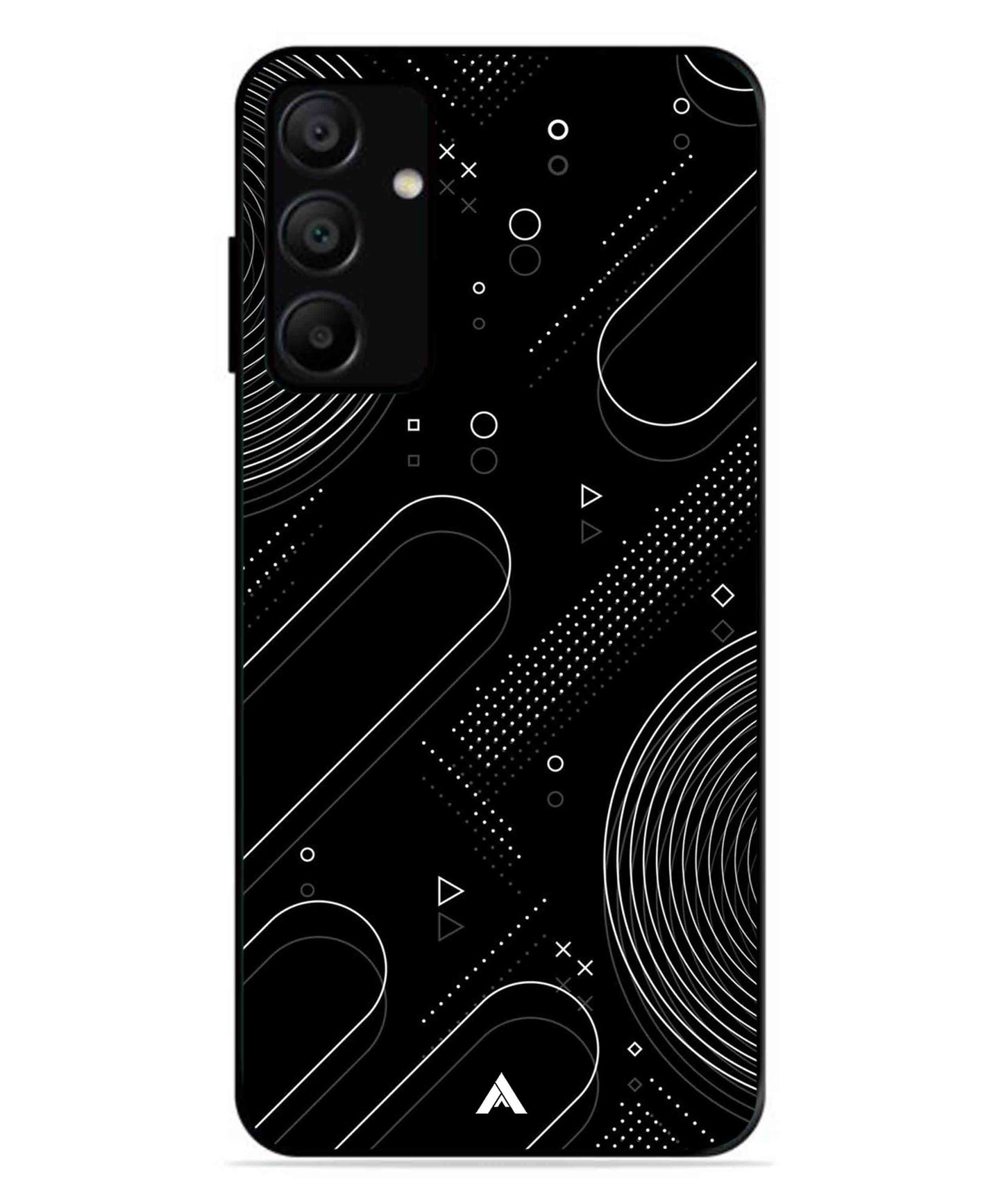 Stripe Pattern 17 Metal Back Cover Phone Case for Samsung Galaxy A15 5G