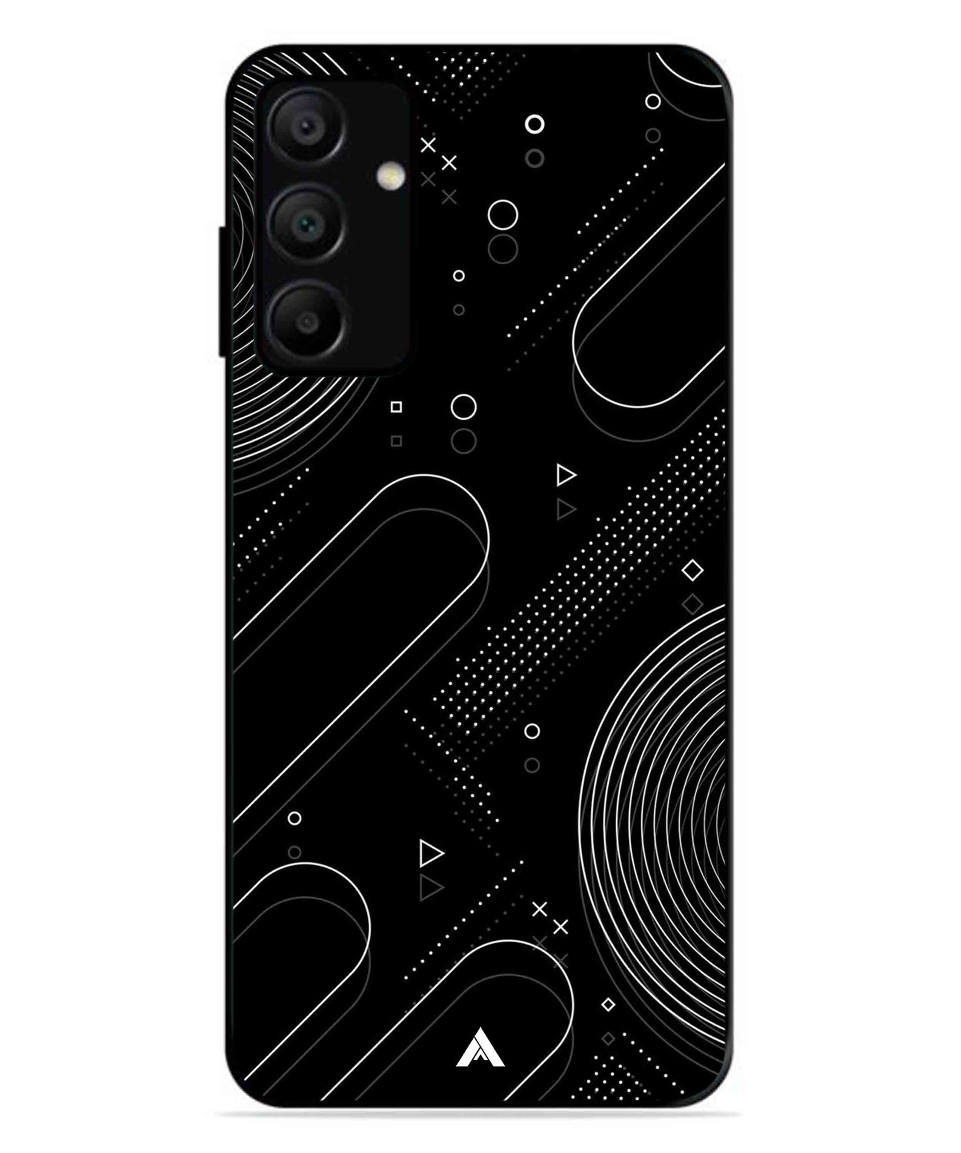 Stripe Pattern 17 Metal Back Cover Phone Case for Samsung Galaxy A15 5G