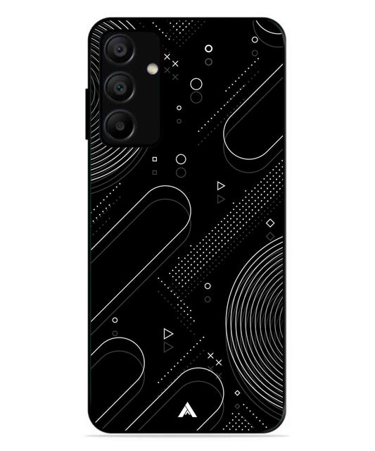 Stripe Pattern 17 Metal Back Cover Phone Case for Samsung Galaxy A15 5G