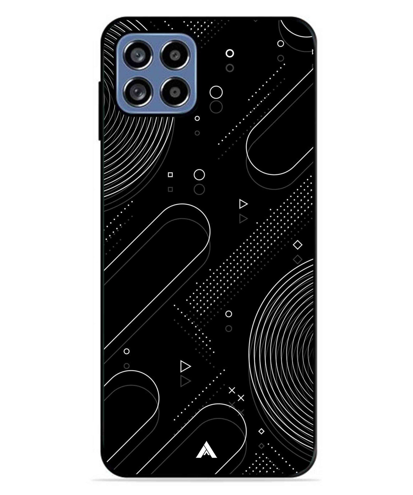 Stripe Pattern 17 Metal Back Cover Phone Case for Samsung Galaxy A22 5G