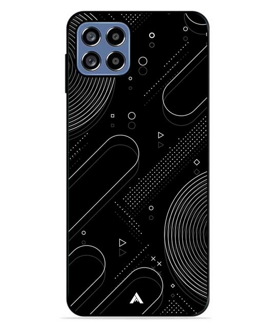 Stripe Pattern 17 Metal Back Cover Phone Case for Samsung Galaxy A22 5G