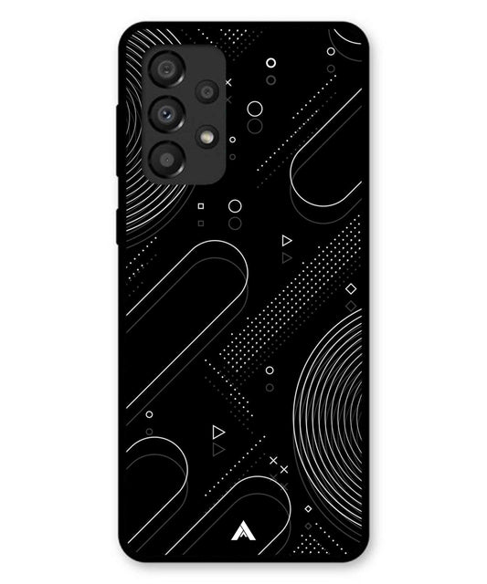 Stripe Pattern 17 Metal Back Cover Phone Case for Samsung Galaxy A33 5G