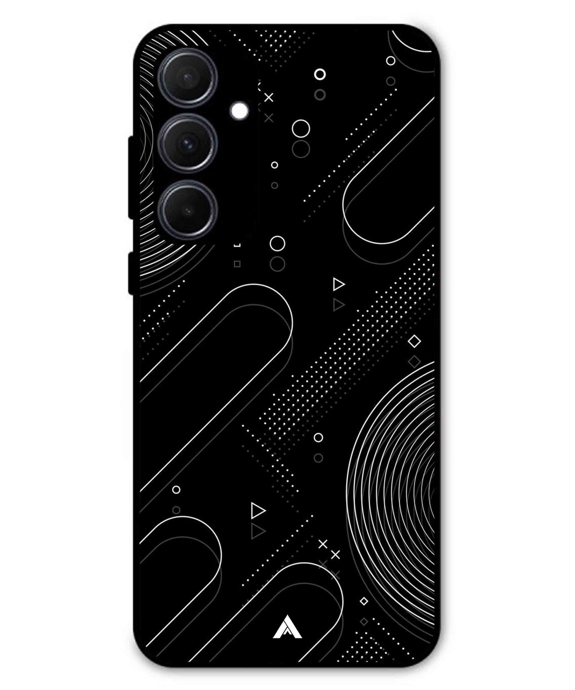 Stripe Pattern 17 Metal Back Cover Phone Case for Samsung Galaxy A35