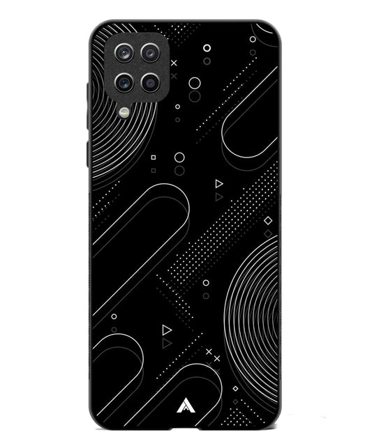 Stripe Pattern 17 Metal Back Cover Phone Case for Samsung Galaxy A42
