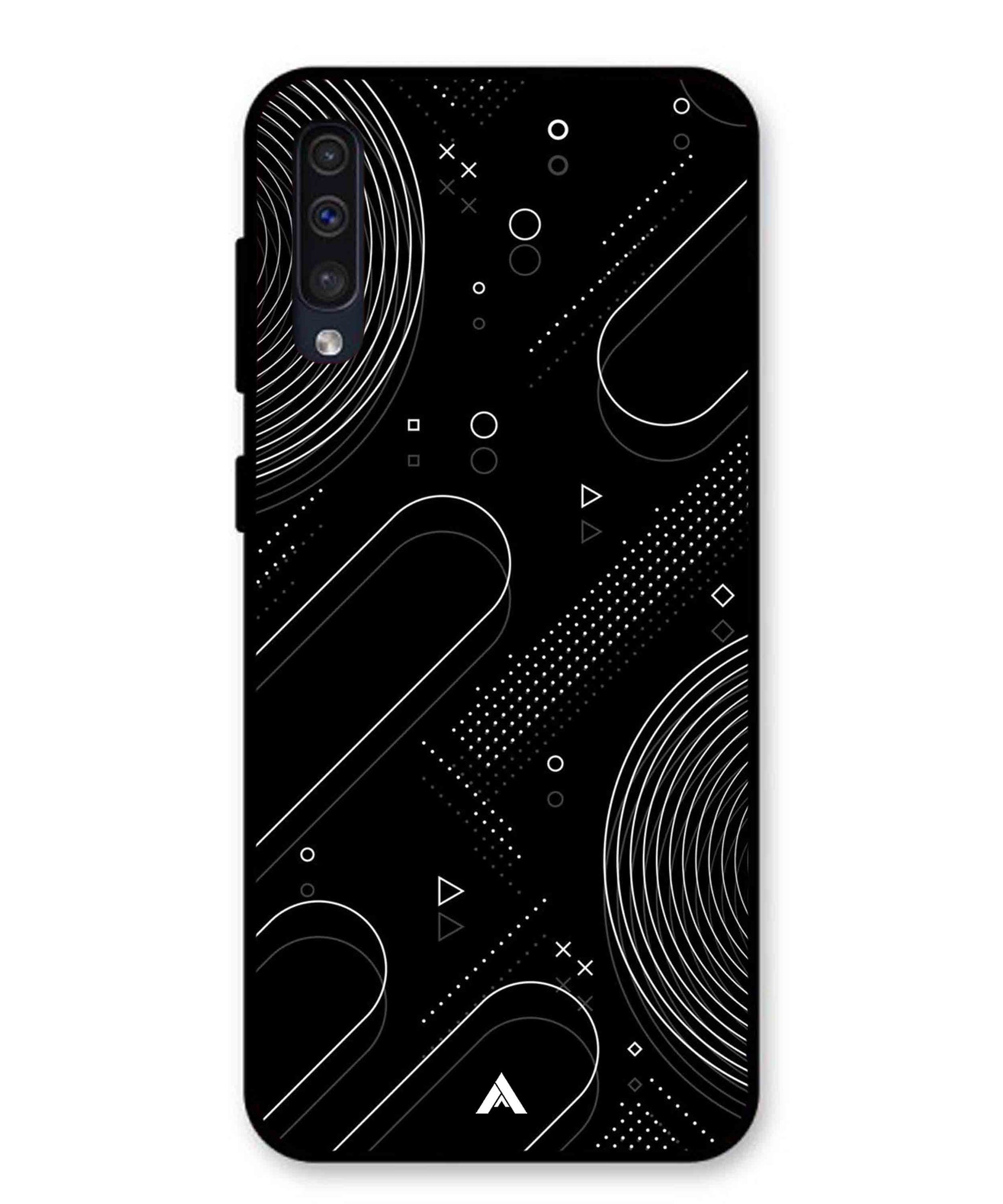 Stripe Pattern 17 Metal Back Cover Phone Case for Samsung Galaxy A50