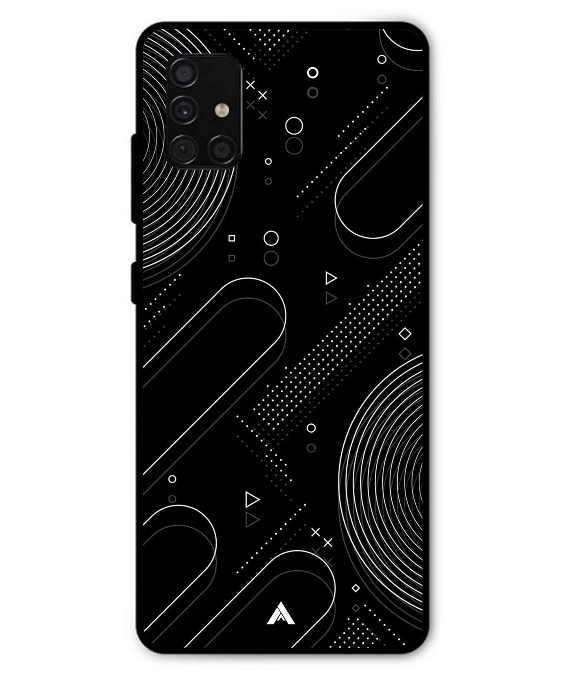 Stripe Pattern 17 Metal Back Cover Phone Case for Samsung Galaxy A51