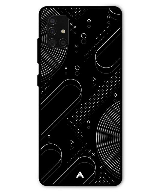 Stripe Pattern 17 Metal Back Cover Phone Case for Samsung Galaxy A51