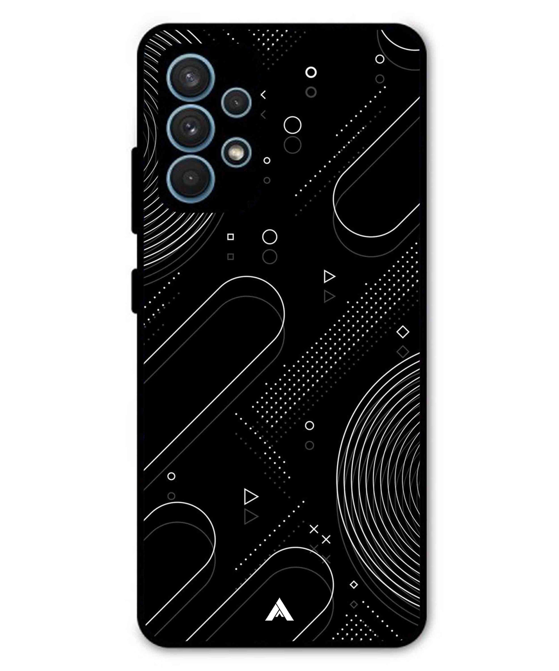 Stripe Pattern 17 Metal Back Cover Phone Case for Samsung Galaxy A52