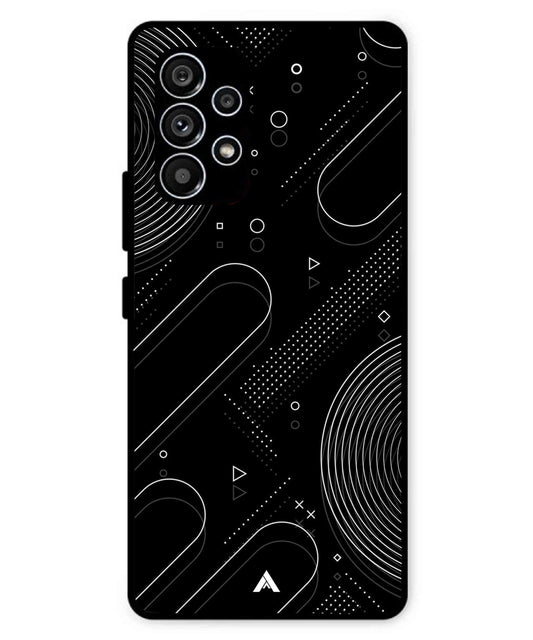 Stripe Pattern 17 Metal Back Cover Phone Case for Samsung Galaxy A53