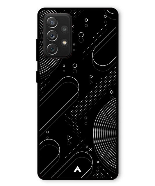 Stripe Pattern 17 Metal Back Cover Phone Case for Samsung Galaxy A72