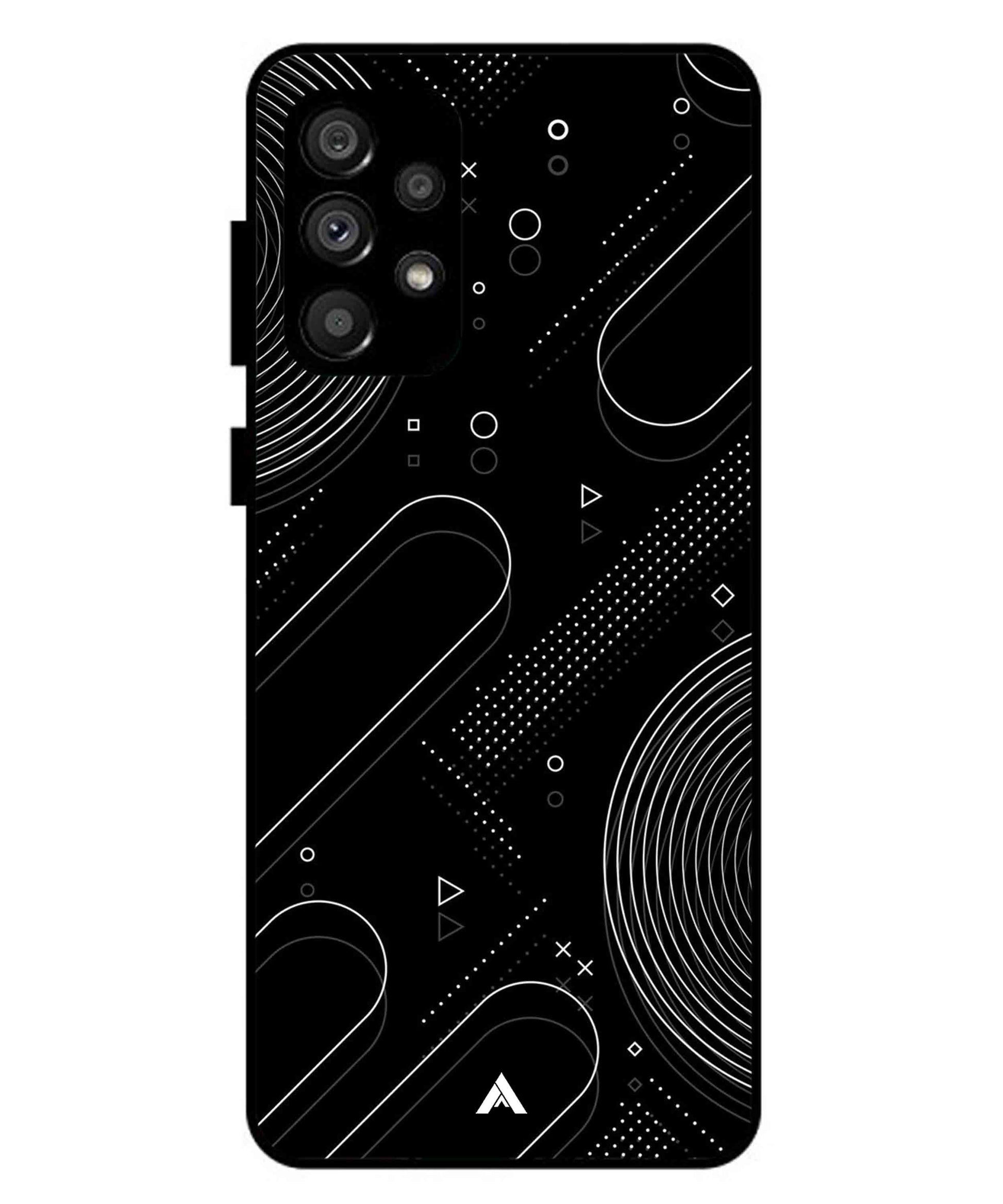 Stripe Pattern 17 Metal Back Cover Phone Case for Samsung Galaxy A73