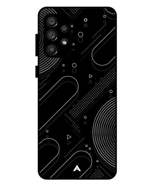 Stripe Pattern 17 Metal Back Cover Phone Case for Samsung Galaxy A73