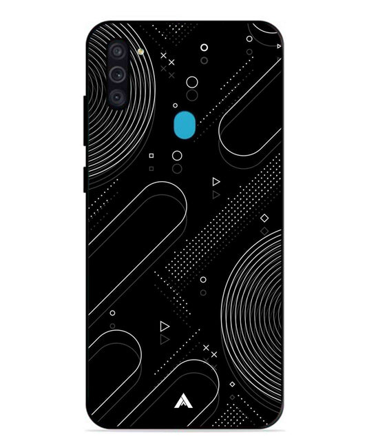 Stripe Pattern 17 Metal Back Cover Phone Case for Samsung Galaxy F11