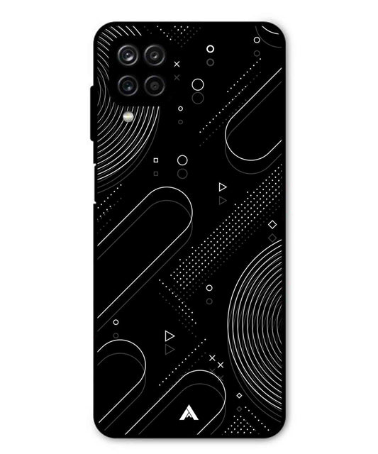 Stripe Pattern 17 Metal Back Cover Phone Case for Samsung Galaxy F12