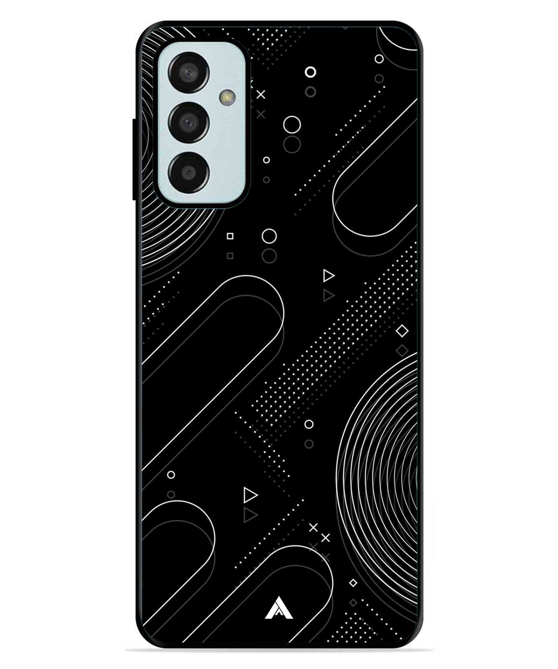 Stripe Pattern 17 Metal Back Cover Phone Case for Samsung Galaxy F13 4G