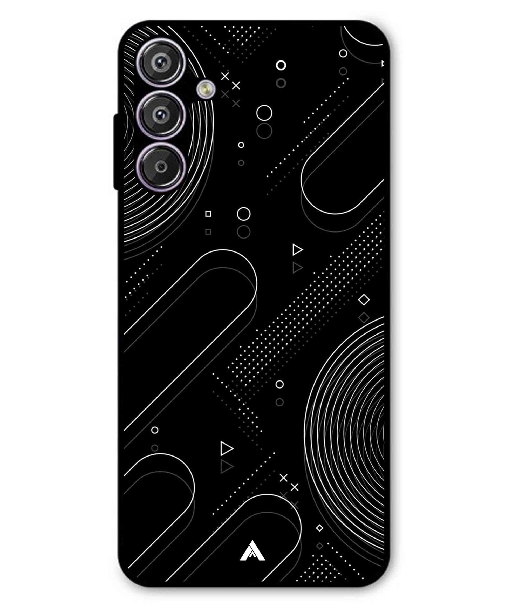 Stripe Pattern 17 Metal Back Cover Phone Case for Samsung Galaxy F15