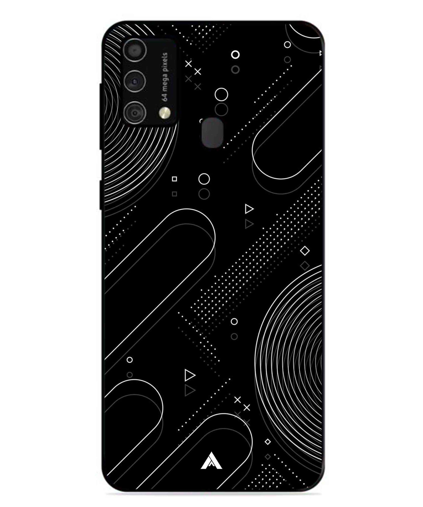 Stripe Pattern 17 Metal Back Cover Phone Case for Samsung Galaxy F41