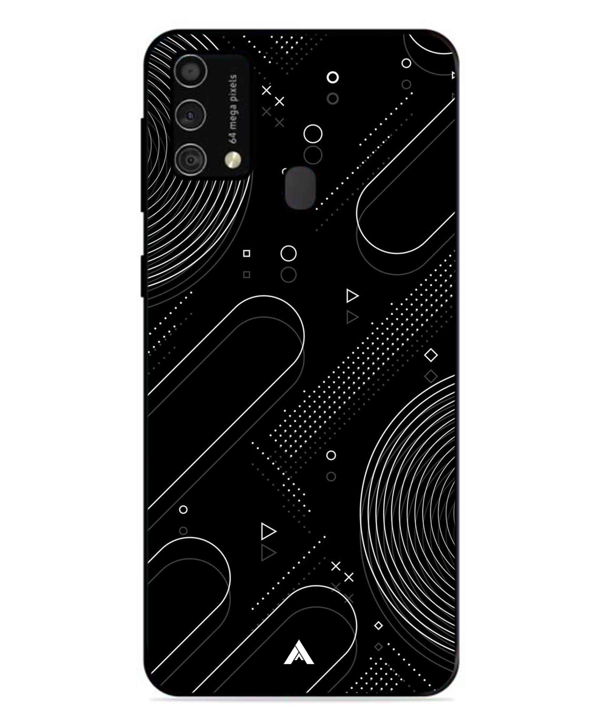 Stripe Pattern 17 Metal Back Cover Phone Case for Samsung Galaxy F41