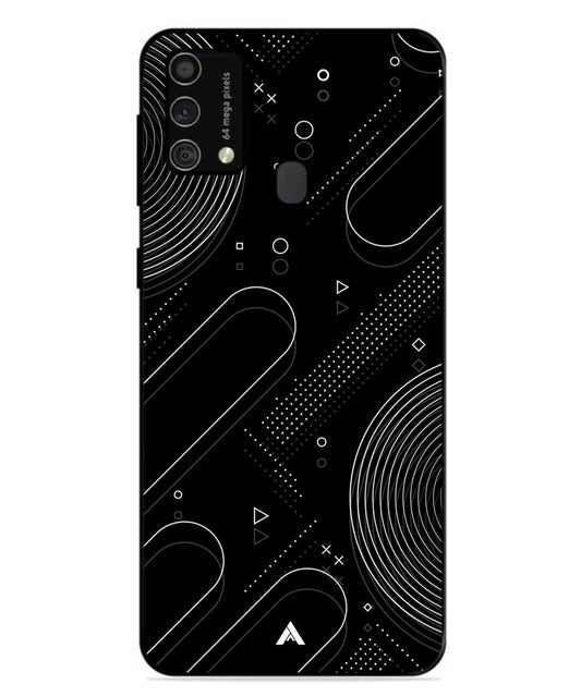 Stripe Pattern 17 Metal Back Cover Phone Case for Samsung Galaxy F41