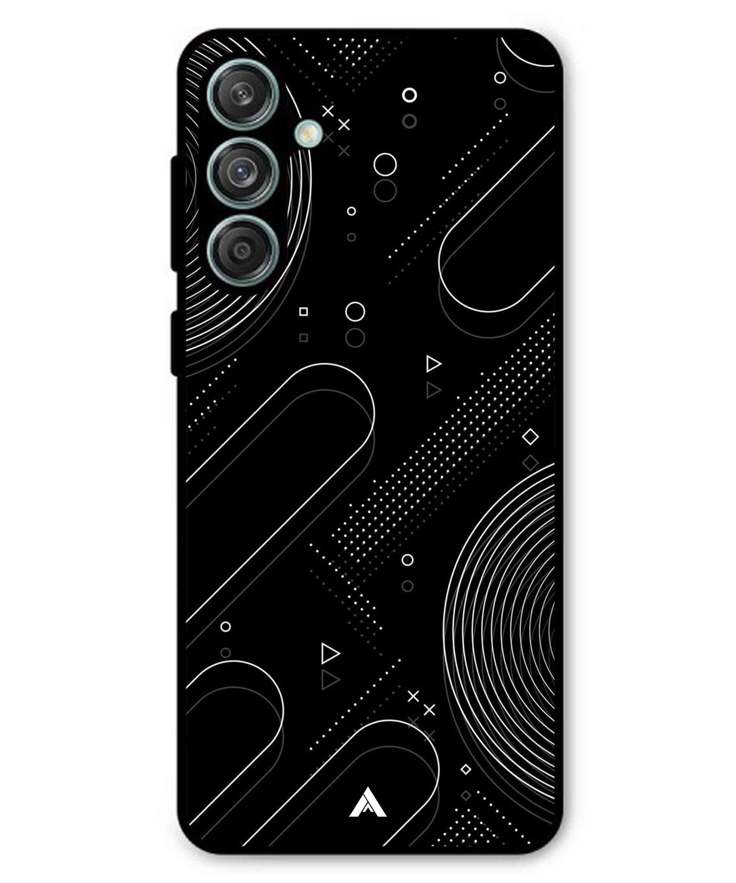 Stripe Pattern 17 Metal Back Cover Phone Case for Samsung Galaxy F55