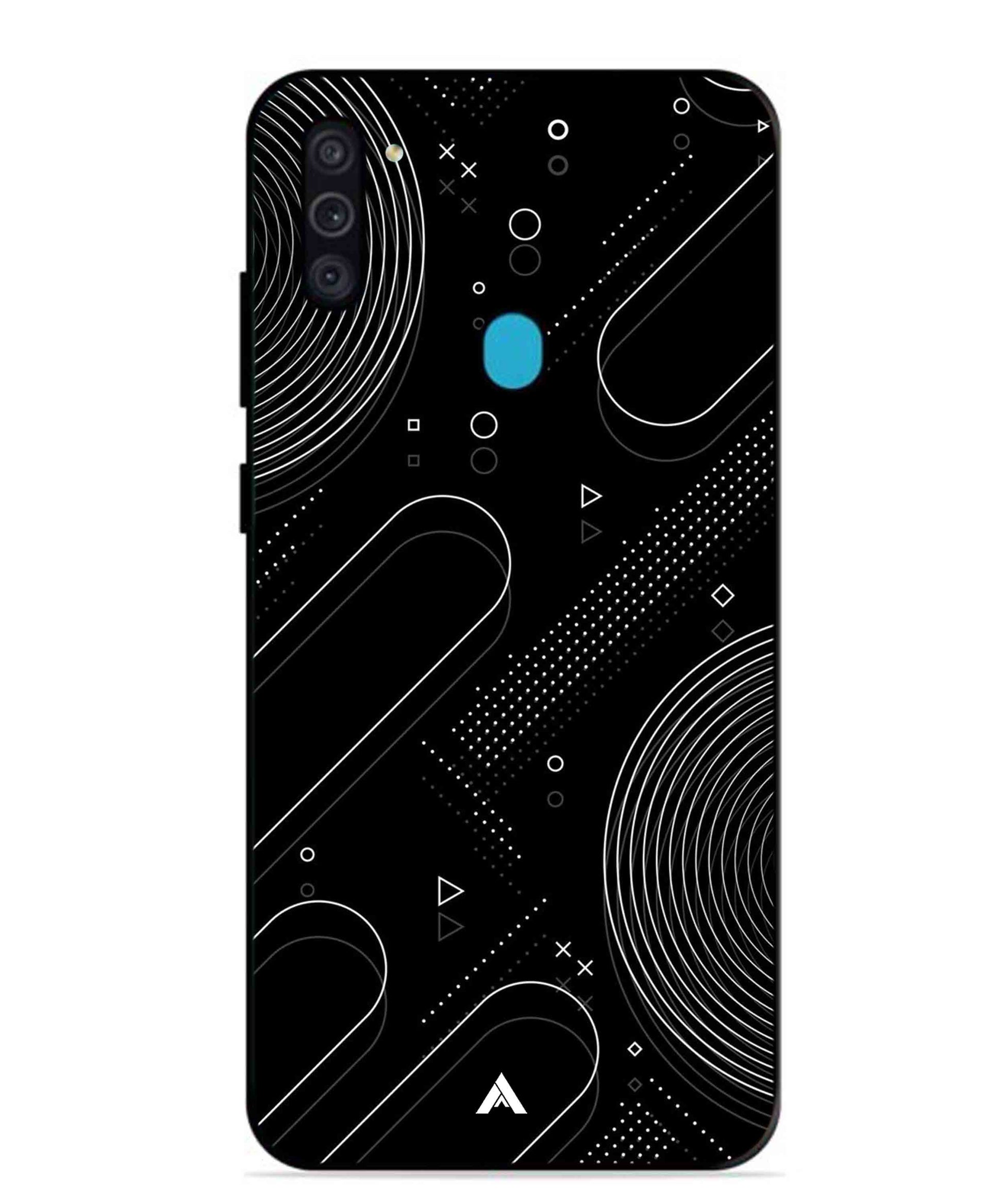 Stripe Pattern 17 Metal Back Cover Phone Case for Samsung Galaxy M11